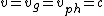 v=v_g=v_{ph}=c